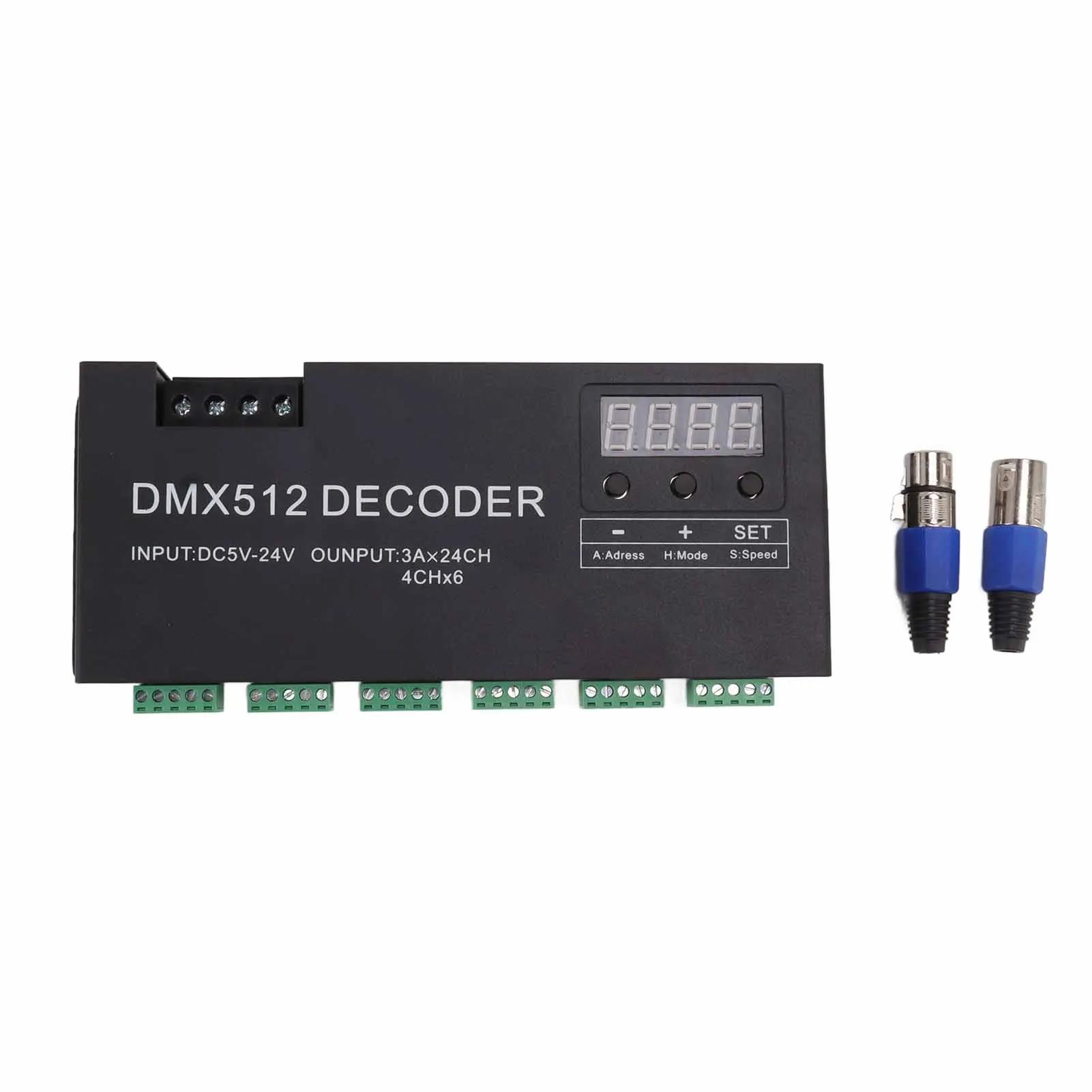 DMX ڴ  ÷, RGBW DMX512  ̹, LED Ʈѷ,   DC5V-24V, 24 ä